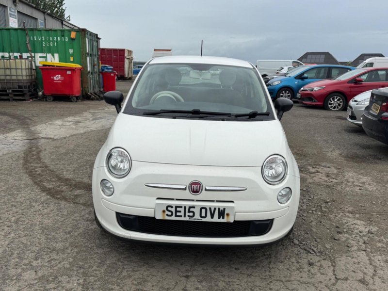 2015 Fiat 500 1.2 Pop Euro 6 (s/s) 3dr in White — image 1