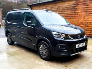 2023 Peugeot Rifter L2 Lwb 3 SEAT Wheelchair Accessible Disabled Access Vehicle Wav in Black — image 3