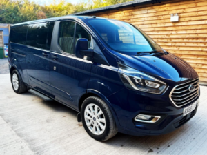2019 Ford Tourneo Custom L2 Lwb 8 SEAT Auto Wheelchair Accessible Disabled Access Vehicle Wav in Blue — image 3