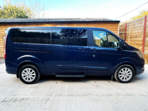 2019 Ford Tourneo Custom L2 Lwb 8 SEAT Auto Wheelchair Accessible Disabled Access Vehicle Wav in Blue — image 6