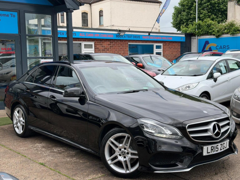 2015 Mercedes-Benz E Class 2.1 E220 Bluetec Amg Line G-Tronic+ Euro 6 (s/s) 4dr in Black — image 1