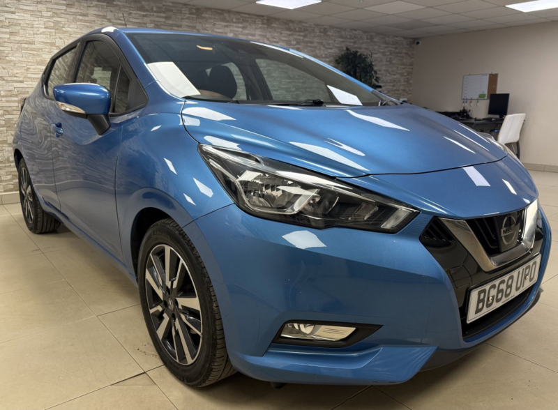 2018 Nissan Micra 1.0 Ig Acenta Hatchback 5dr Petrol Manual Euro 6 (71 Ps) in Blue — image 1