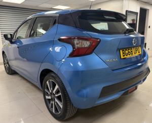 2018 Nissan Micra 1.0 Ig Acenta Hatchback 5dr Petrol Manual Euro 6 (71 Ps) in Blue — image 3