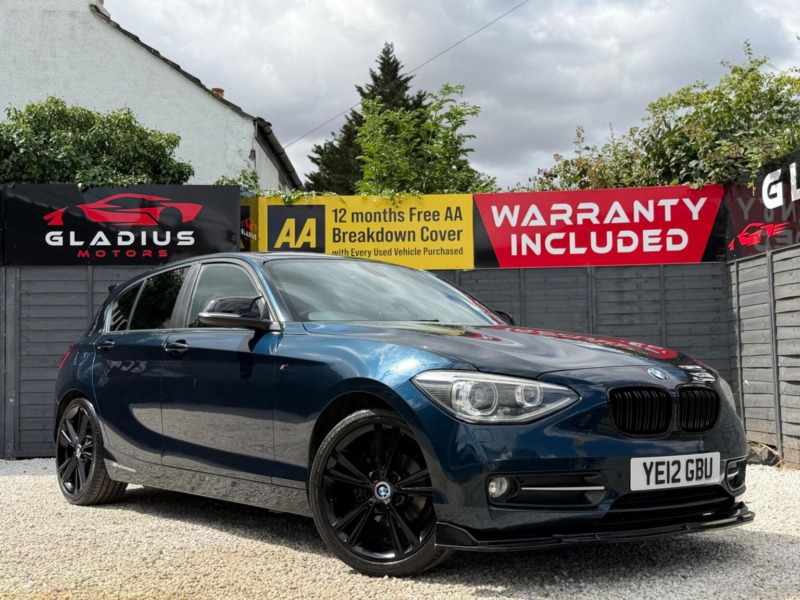 2012 BMW 1 Series 2.0 118d Sport Euro 5 (s/s) 5dr in Blue — image 1