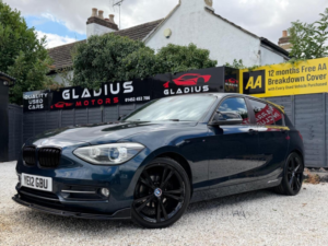 2012 BMW 1 Series 2.0 118d Sport Euro 5 (s/s) 5dr in Blue — image 3