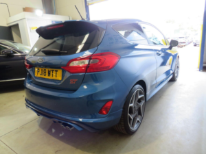 2018 Ford Fiesta 1.5t Ecoboost St-3 Euro 6 3dr in Blue — image 6