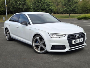 2018 Audi A4 2.0 Tdi Black Edition S Tronic Quattro Euro 6 (s/s) 4dr in White — image 2