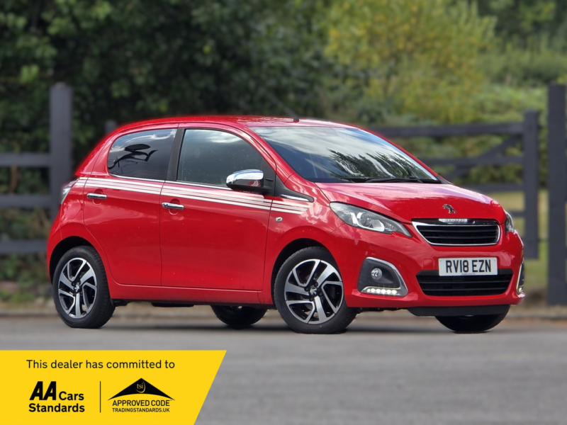 2018 Peugeot 108 1.2 Puretech Collection Hatchback 5dr Petrol Manual Euro 6 (82 Ps) in Red — image 1