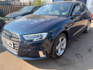 2016 Audi A3 1.0 Tfsi Sport Sportback Euro 6 (s/s) 5dr in Blue — image 3