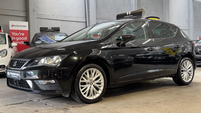 2019 SEAT Leon 1.6 Tdi Se Dynamic Diesel Black 5dr 1 Keeper+satnav+cruise in Black — image 1