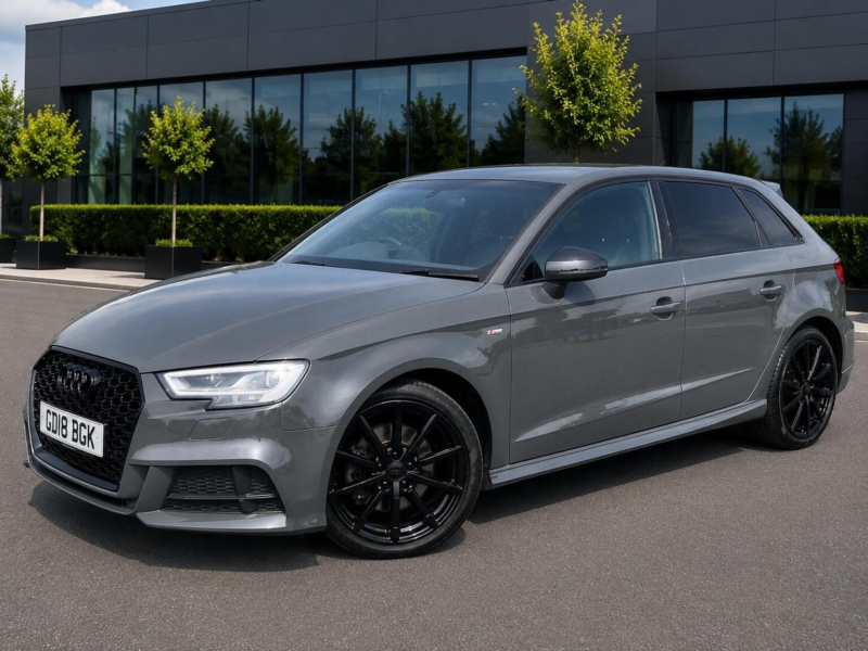 2018 Audi A3 2.0 Tfsi Black Edition Sportback Euro 6 (s/s) 5dr in Grey — image 1