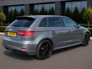 2018 Audi A3 2.0 Tfsi Black Edition Sportback Euro 6 (s/s) 5dr in Grey — image 4