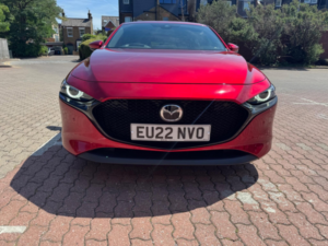 2022 Mazda Mazda3 2.0 E-Skyactiv-G Mhev Sport Lux Auto Euro 6 (s/s) 5dr in Red — image 3