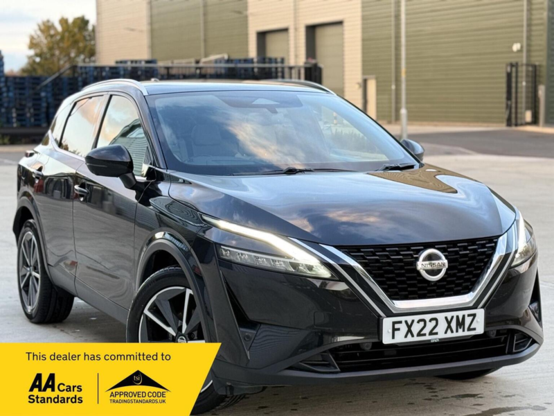 2022 Nissan Qashqai 1.3 Dig-T Mhev Tekna Xtron Euro 6 (s/s) 5dr in Black — image 1