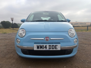 2014 Fiat 500 1.2 Lounge Euro 6 (s/s) 3dr in Blue — image 2