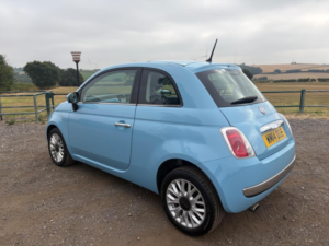 2014 Fiat 500 1.2 Lounge Euro 6 (s/s) 3dr in Blue — image 4