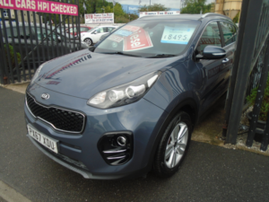 2017 Kia Sportage 1.7 Crdi 2 SUV 5dr Diesel Manual Euro 6 (s/s) (114 Bhp) in Blue — image 3