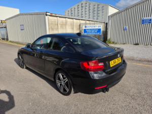 2016 BMW 2 Series 2.0 220d Sport Auto Euro 6 (s/s) 2dr in Black — image 4