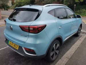 2021 MG MG Zs 44.5kwh Exclusive SUV 5dr Electric Auto (143 Ps) in Blue — image 2