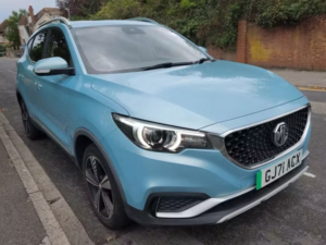 2021 MG MG Zs 44.5kwh Exclusive SUV 5dr Electric Auto (143 Ps) in Blue — image 3