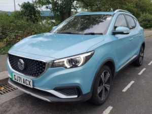 2021 MG MG Zs 44.5kwh Exclusive SUV 5dr Electric Auto (143 Ps) in Blue — image 4