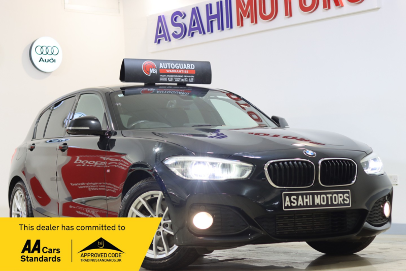 2016 BMW 1 Series 1.6 120i M Sport Auto Euro 6 (s/s) 5dr in Black — image 1