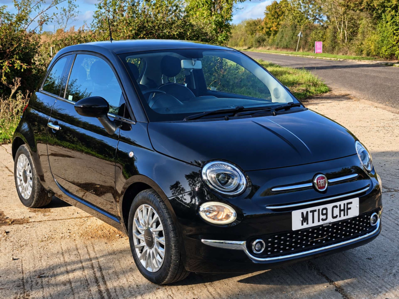 2019 Fiat 500 1.2 500 Lounge 3dr in Black — image 1