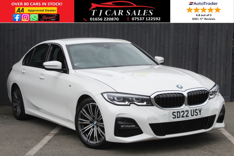 2022 BMW 3 Series 2.0 318i M Sport Saloon in White — image 1