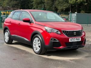 2017 Peugeot 3008 1.6 Bluehdi Active SUV 5dr Diesel Manual Euro 6 (s/s) (120 Ps) in Red — image 3