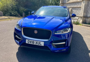 2018 Jaguar F-Pace 2.0 P250i R-Sport Auto AWD Euro 6 (s/s) 5dr in Blue — image 3