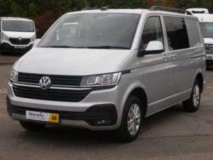 2023 Volkswagen Transporter 2.0 Tdi T28 Highline Panel Van With Side Windows And Tailgate in Silver — image 4