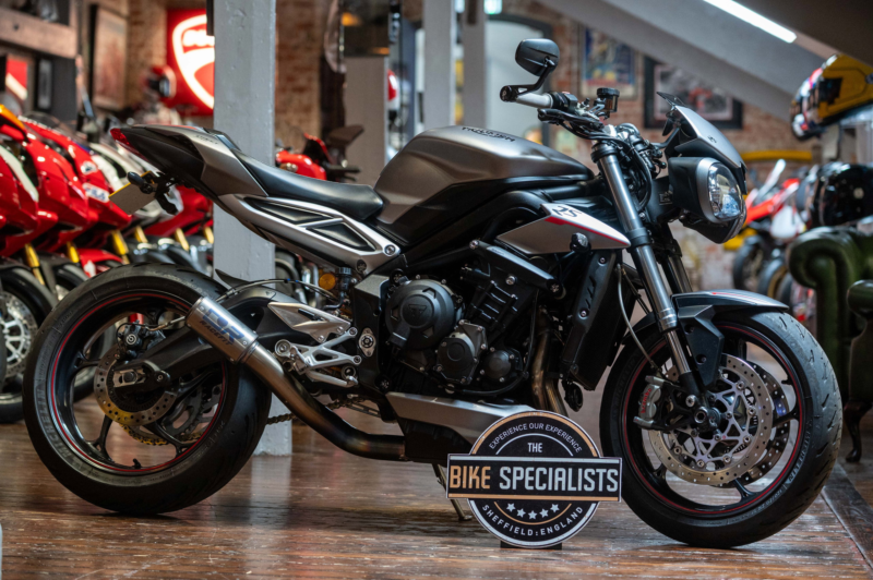 2018 Triumph Street Triple 765 *rs Model - Race Fit End Can* in Silver — image 1