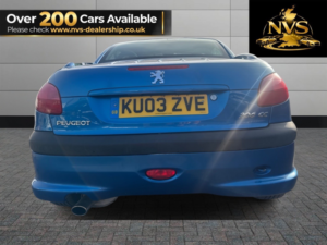 2003 Peugeot 206 Cc 2.0 16v Se in Blue — image 6