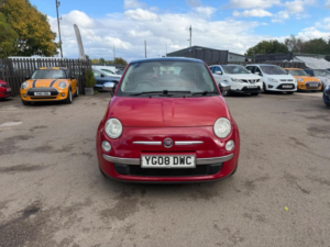 2008 Fiat 500 1.4 Lounge Euro 4 3dr in Red — image 2