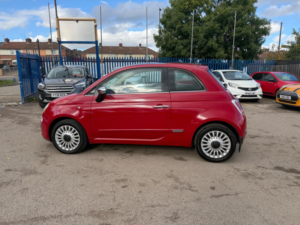 2008 Fiat 500 1.4 Lounge Euro 4 3dr in Red — image 4