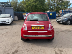 2008 Fiat 500 1.4 Lounge Euro 4 3dr in Red — image 5