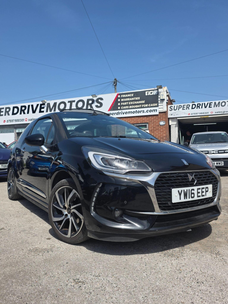 2016 Ds Automobiles Ds 3 Cabrio 1.6 Bluehdi Prestige Cabriolet Euro 6 (s/s) 2dr in Black — image 1