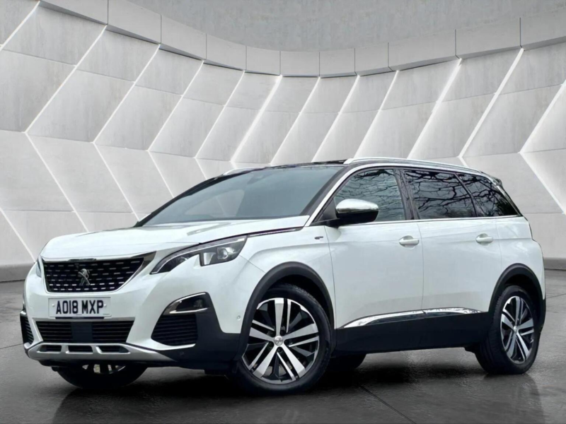 2018 Peugeot 5008 2.0 Bluehdi Gt Eat Auto 6spd Euro 6 (s/s) 5dr in White — image 1