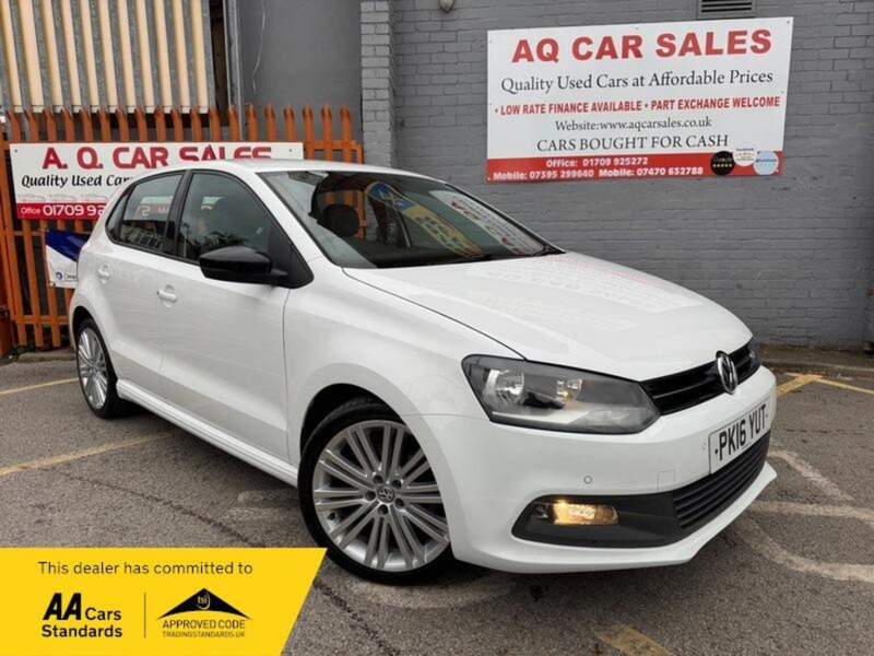 2016 Volkswagen Polo 1.4 Tsi Bluemotion Tech Act Bluegt Euro 6 (s/s) 5dr in White — image 1