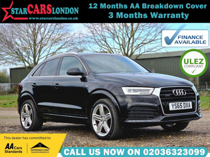 2015 Audi Q3 2.0 Tfsi S Line Plus S Tronic Quattro Euro 6 (s/s) 5dr in Black — image 1