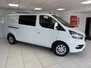 2022 Ford Transit Custom 2.0 320 Ecoblue Limited Crew Van L2 H1 Euro 6 (s/s) 5dr in White — image 4