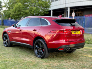 2016 Jaguar F-Pace 2.0 D180 Portfolio Auto AWD Euro 6 (s/s) 5dr in Red — image 3