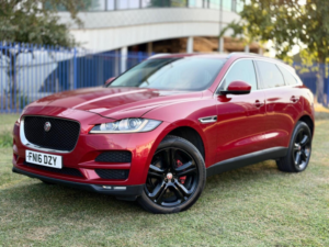 2016 Jaguar F-Pace 2.0 D180 Portfolio Auto AWD Euro 6 (s/s) 5dr in Red — image 4