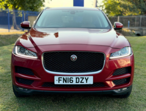 2016 Jaguar F-Pace 2.0 D180 Portfolio Auto AWD Euro 6 (s/s) 5dr in Red — image 5