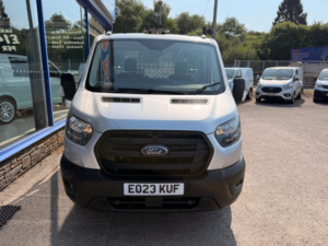 2023 Ford Transit 2.0 350 Ecoblue Hd Leader Dropside Flatbed 2dr Diesel Manual Rwd L4 Euro 6 130 Ps in Silver — image 2