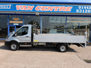 2023 Ford Transit 2.0 350 Ecoblue Hd Leader Dropside Flatbed 2dr Diesel Manual Rwd L4 Euro 6 130 Ps in Silver — image 3