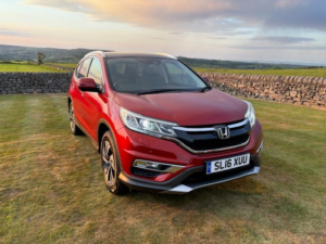 2016 Honda Cr-V 1.6l Ex I-Dtec Auto SUV 5dr Diesel Automatic Euro 6 (158 Bhp) in Red — image 3