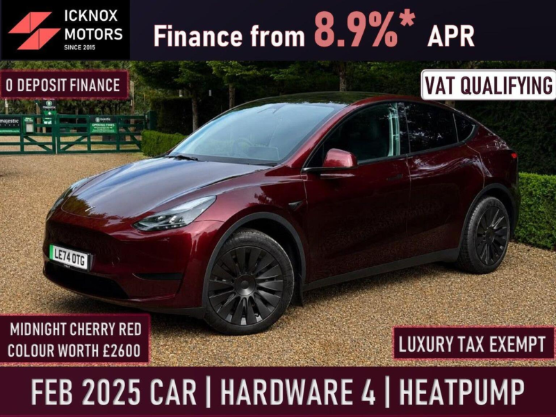 2025 Tesla Model Y Long Range Auto Rwd 5dr in Red — image 1