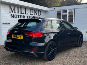 2018 Audi A3 1.5 Tfsi Cod S Line Sportback S Tronic Euro 6 (s/s) 5dr in Black — image 3