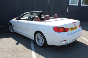 2014 BMW 4 Series 2.0 420d Luxury Convertible in White — image 2